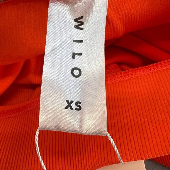 NWT Wilo The Label By Anthropologie Contra Workout Set Size X Small Orange/Navy - Picture 13 of 14